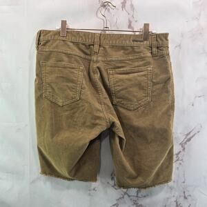 Carve Designs Shorts Womens 4 Brown Gold Corduroy High Rise Bermuda Oahu